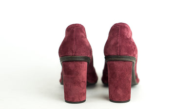 Del-Carlo-10631-suede-pumps-bordeaux-red-handmade-Italy